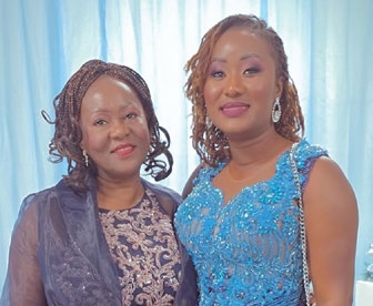 Marie Louise and Jeanne together, dressed in blue